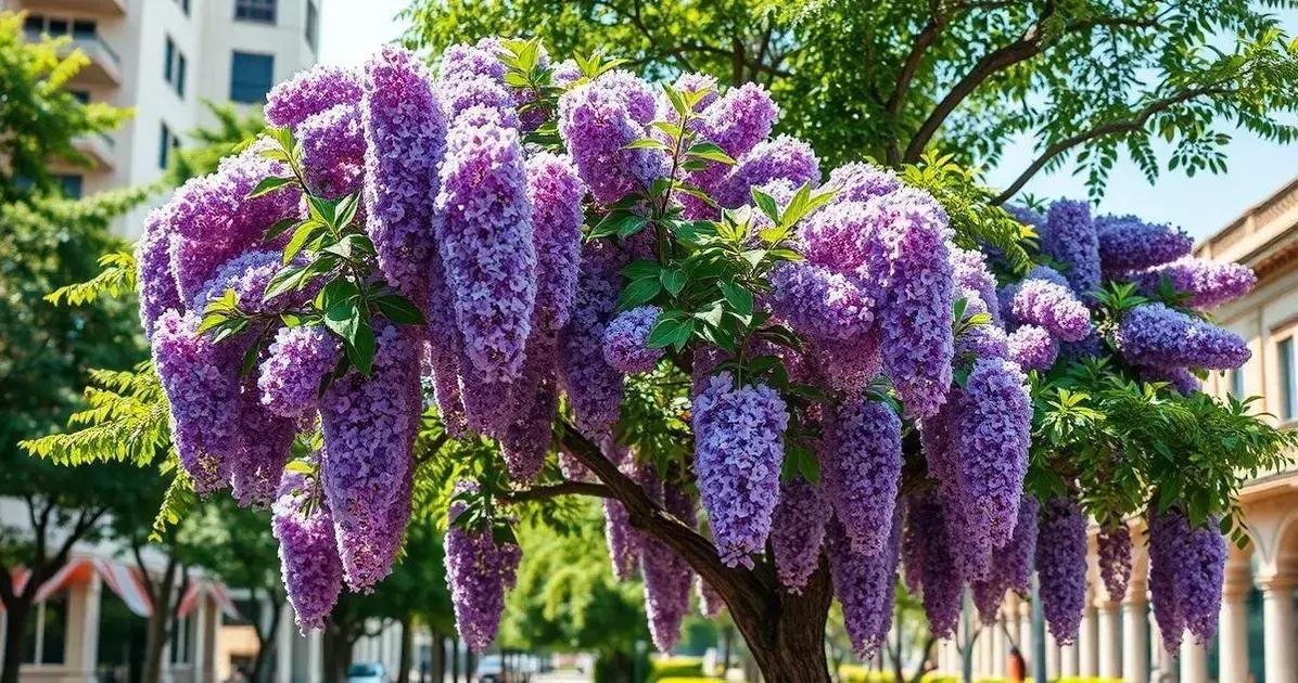 arborização urbana com jacaranda