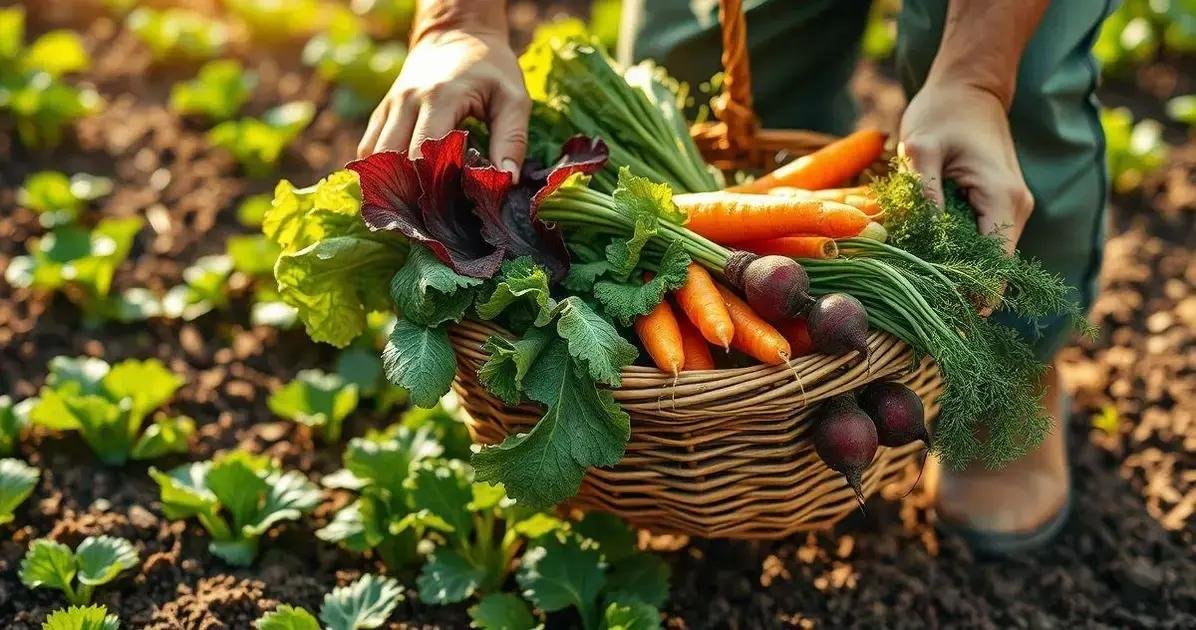 como colher e armazenar hortaliças