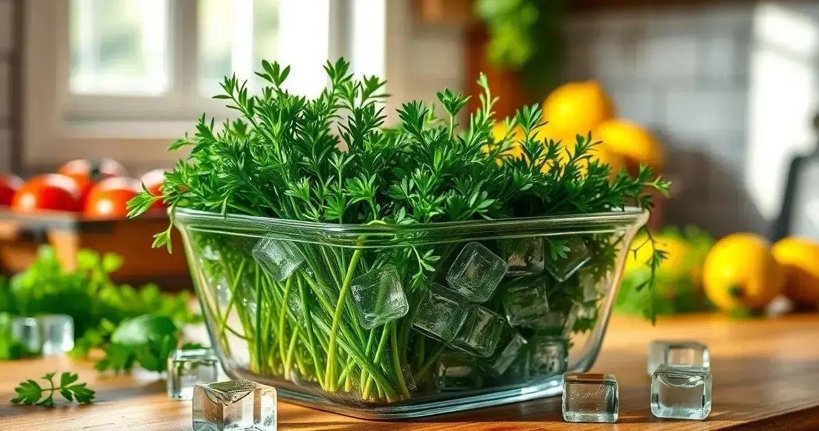 como congelar cheiro verde