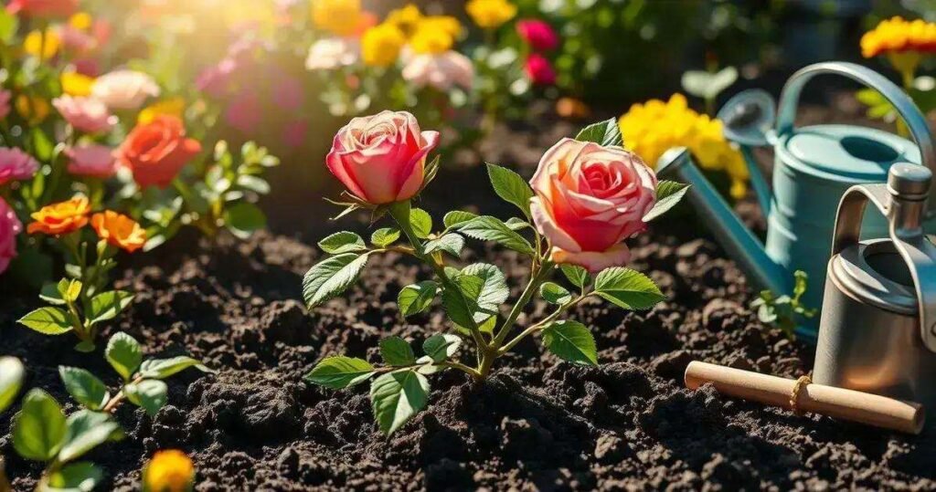 como fazer muda de rosa