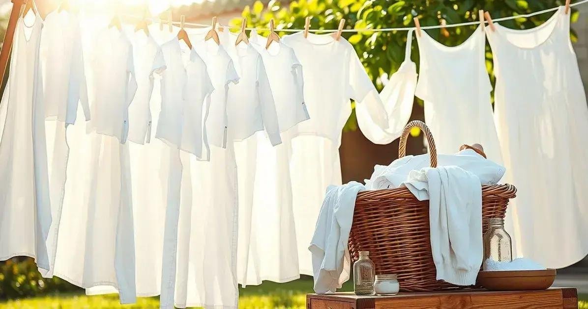 como lavar roupa branca