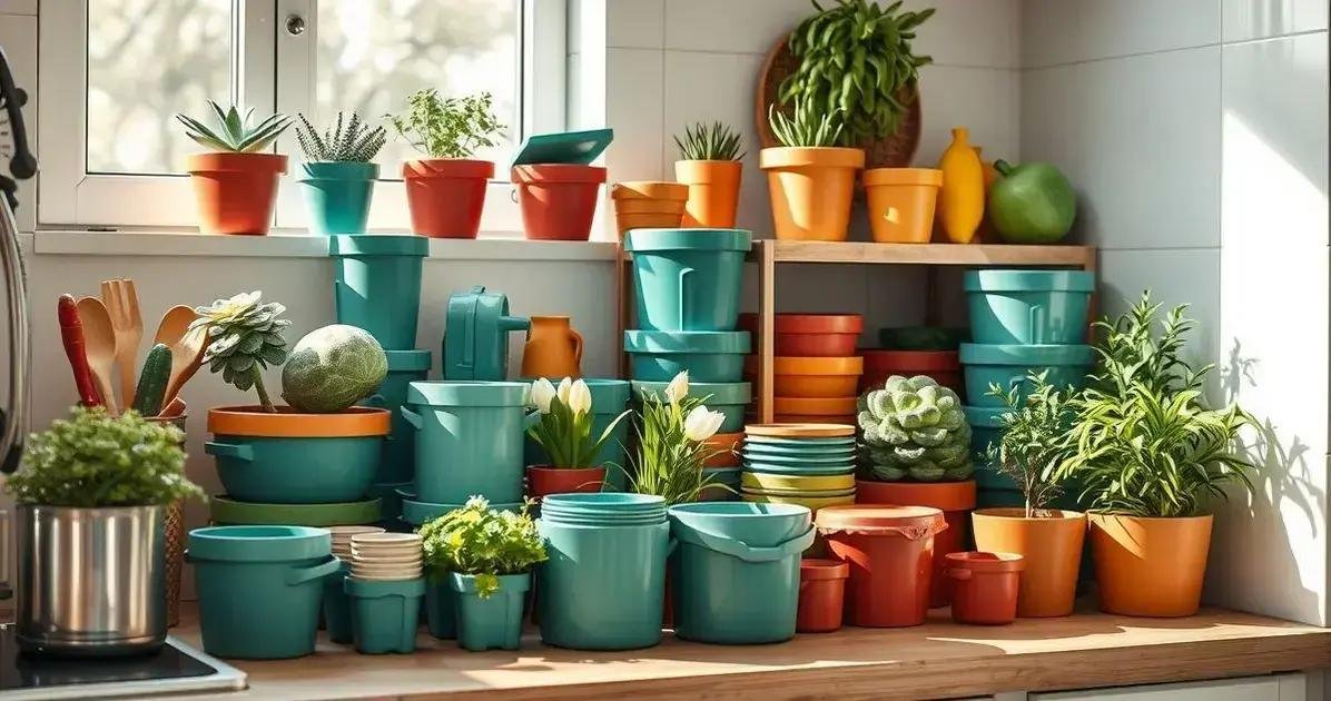 como organizar os potes de plástico