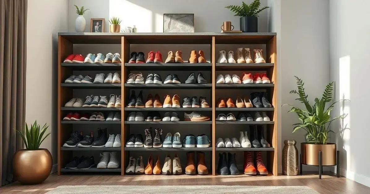 como organizar os sapatos