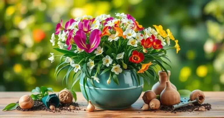 como plantar lírios em vaso