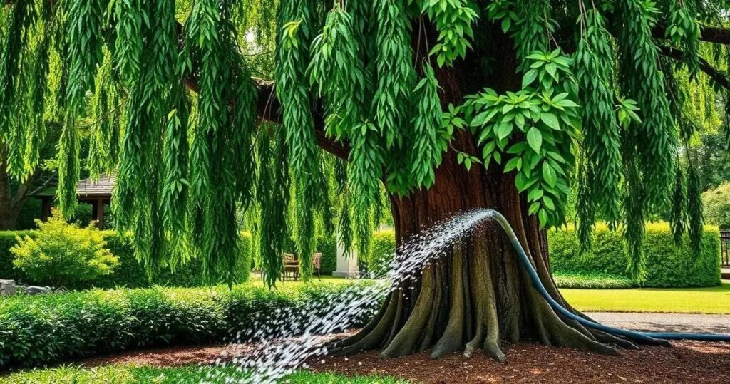 como regar arvores grandes