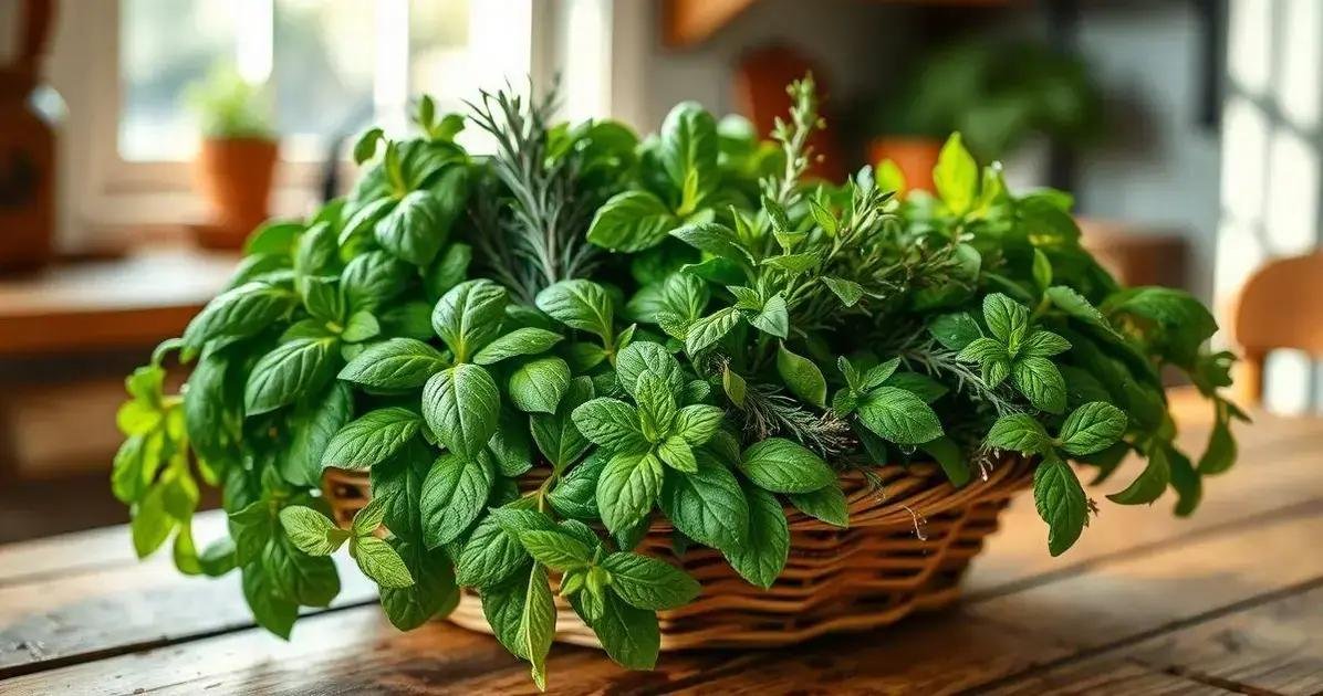 como secar ervas frescas