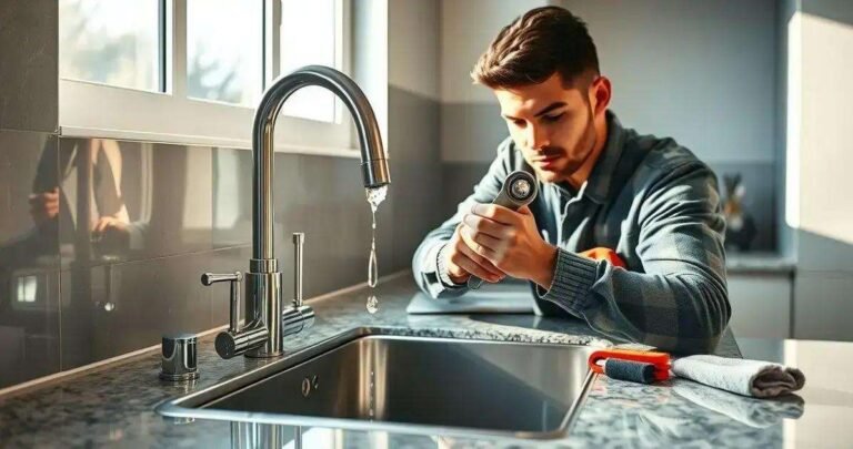 consertar vazamento de torneira