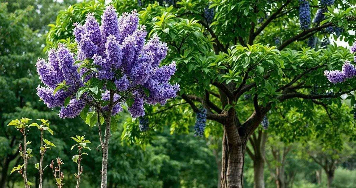 crescimento do jacarandá