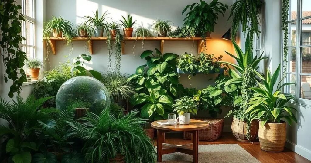 decoração com plantas