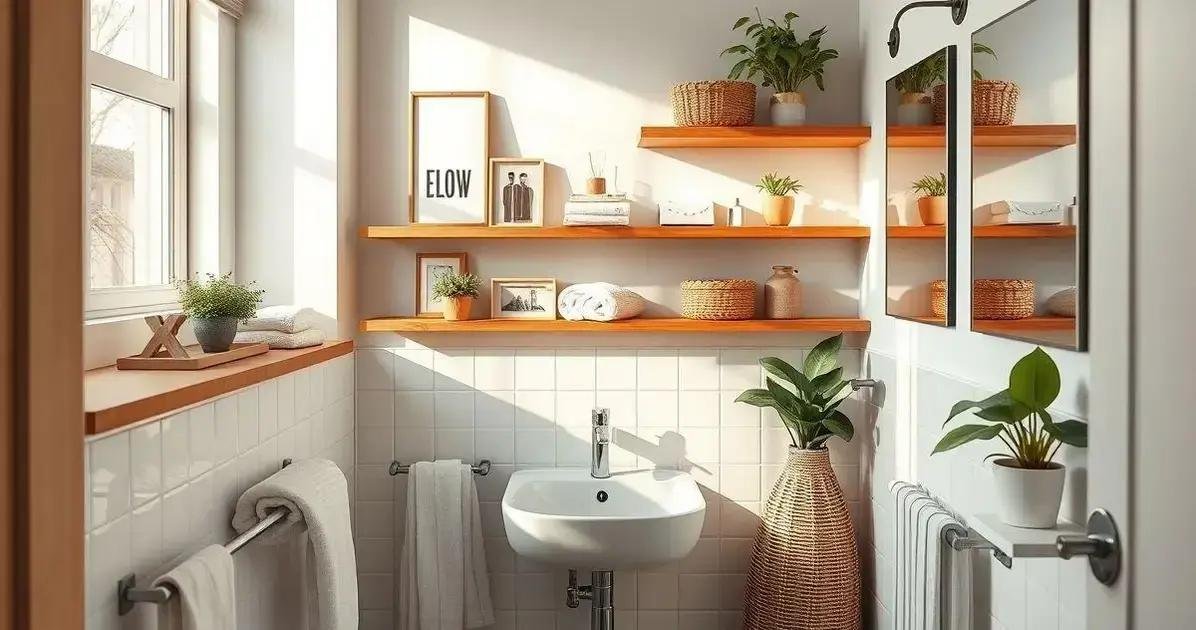 decoração de banheiro pequeno e simples