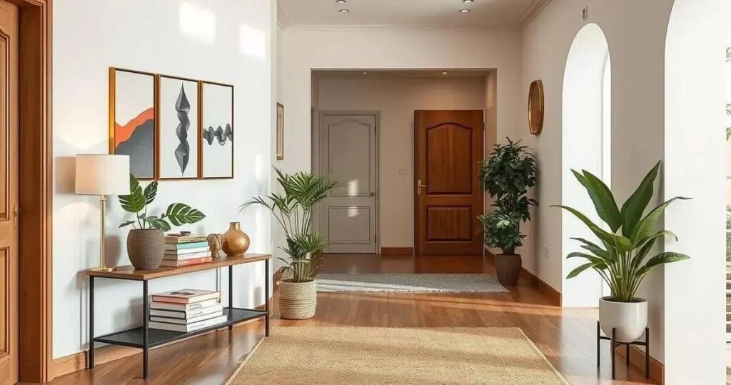 decoração de corredor