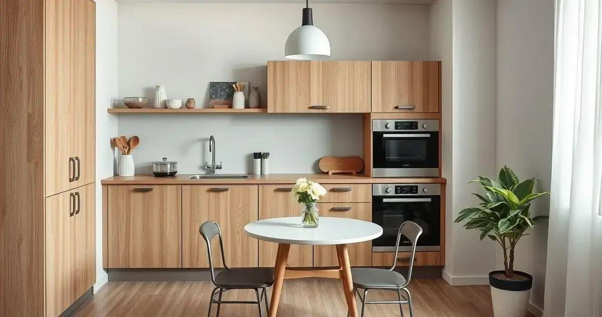 decoração de cozinha pequena e moderna