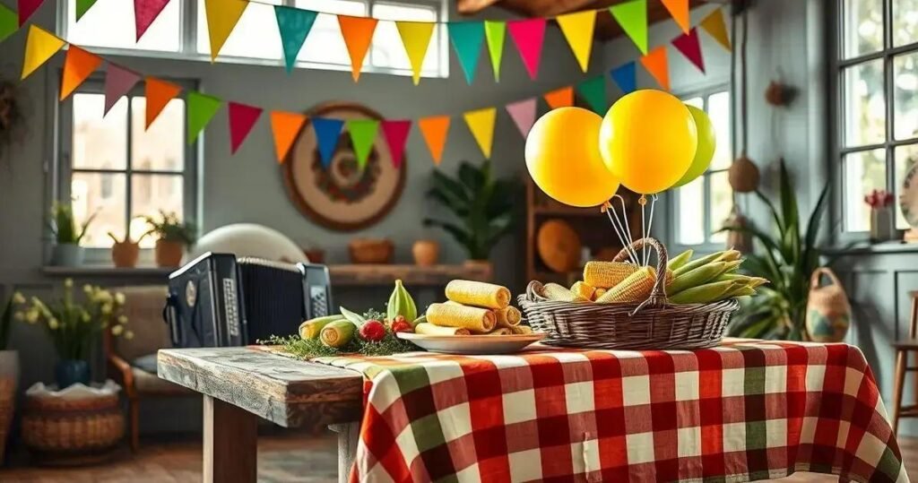 decoração de festa junina