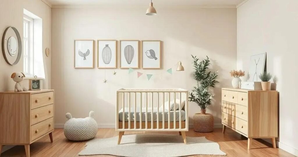 decoração de quarto de bebê neutro
