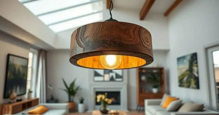 DIY luminária de teto