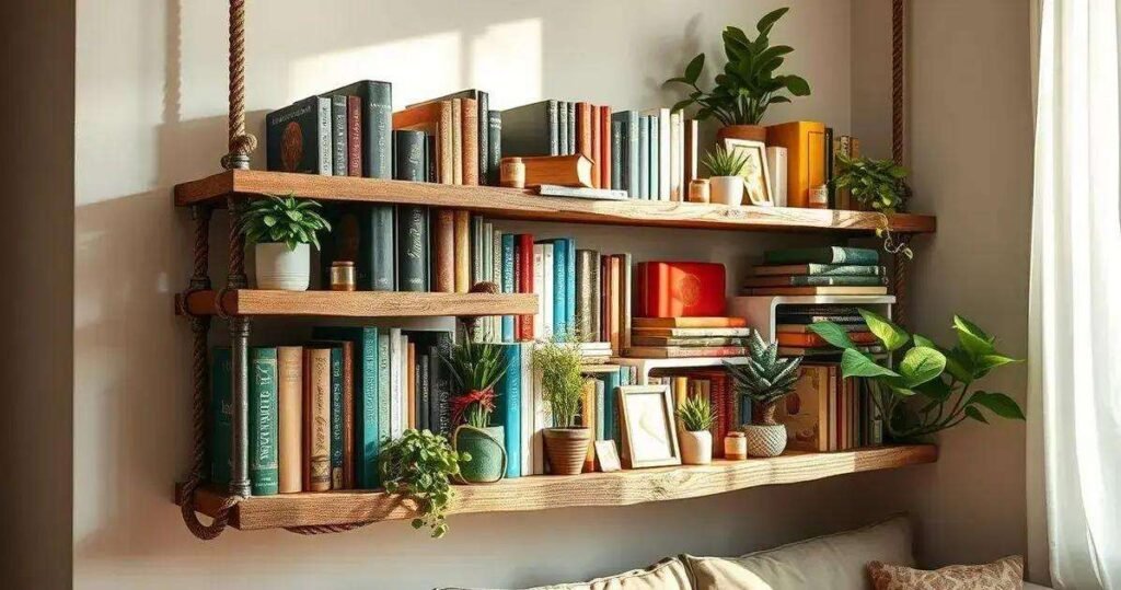 DIY prateleiras para livros