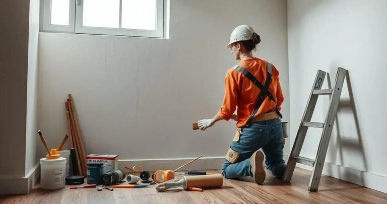 erros ao pintar a parede