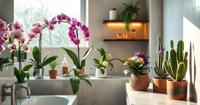 flores para o banheiro