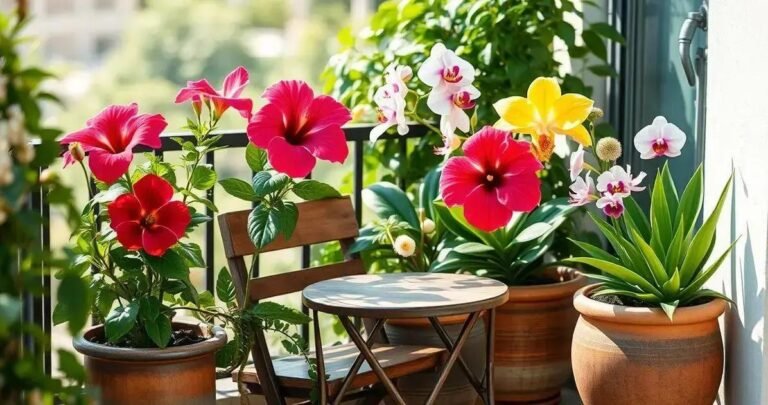 flores para varanda pequena