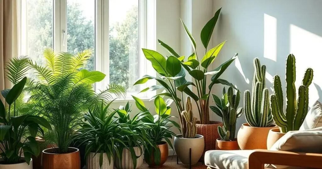 iluminação para plantas