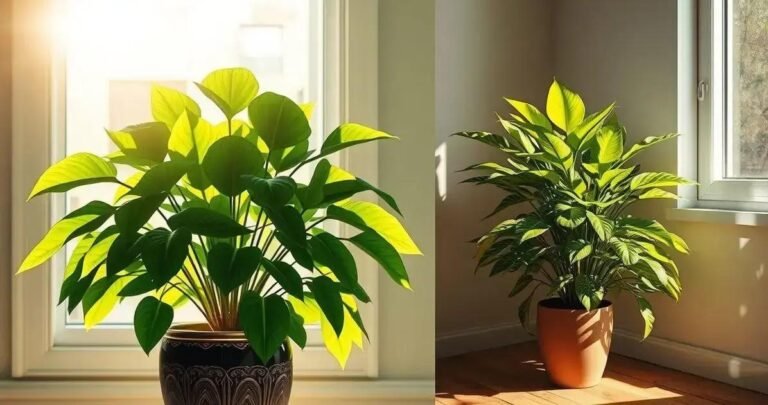 iluminação para plantas com flor