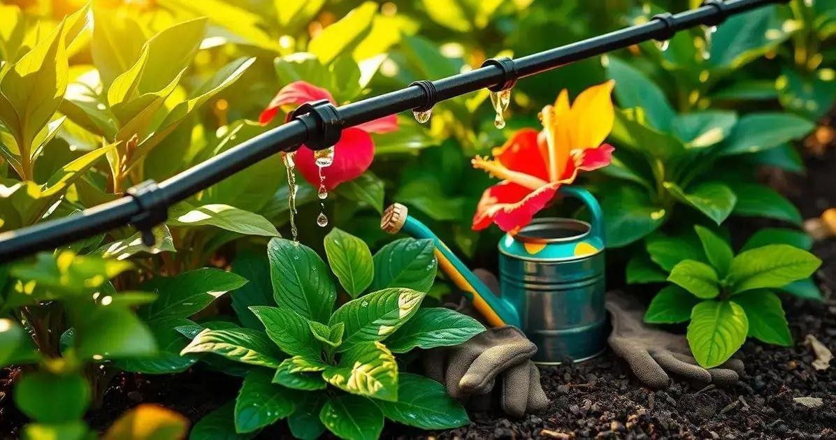 irrigação por gotejamento caseira
