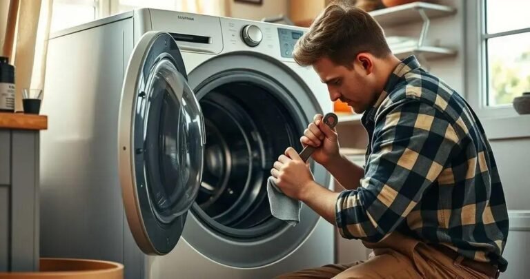 manutenção de máquina de lavar