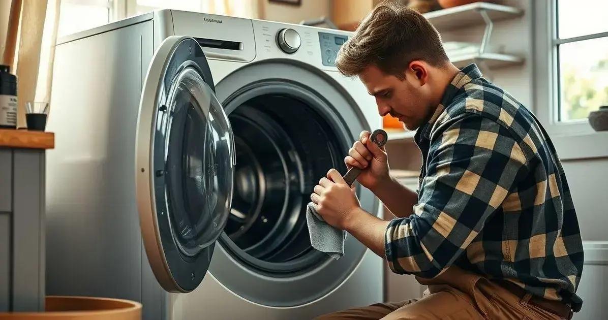 manutenção de máquina de lavar