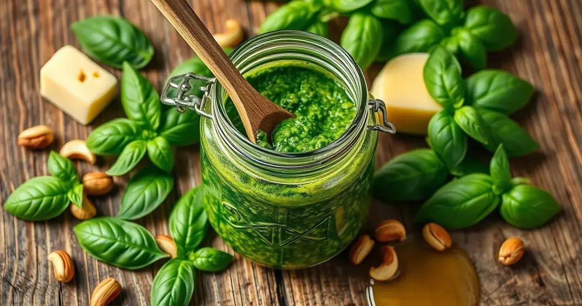 pesto de manjericão