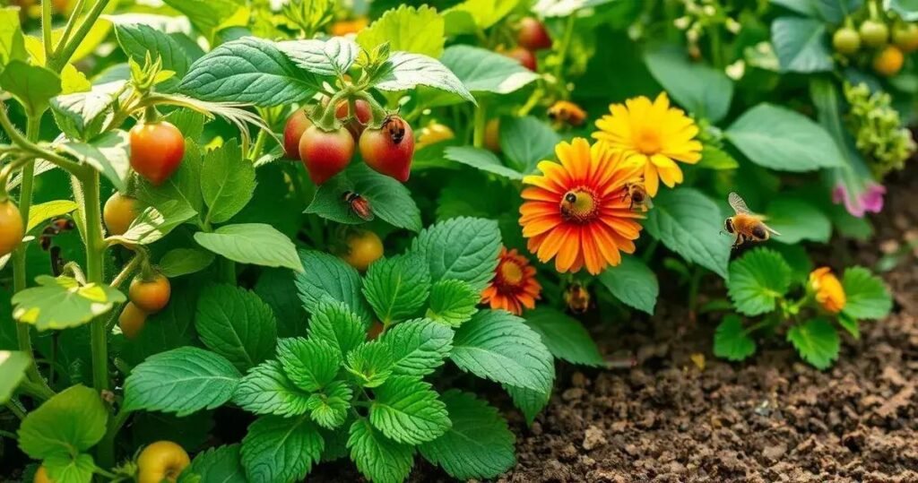 plantas companheiras na horta