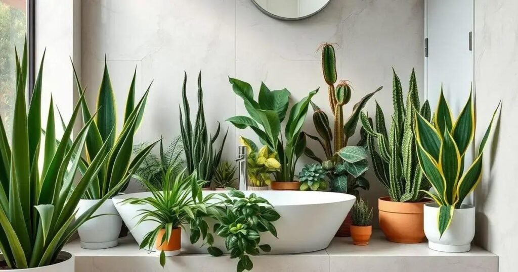 plantas para banheiro