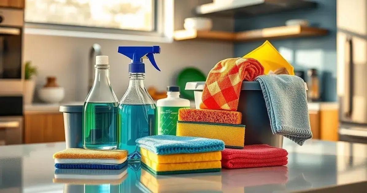 produtos de limpeza essenciais