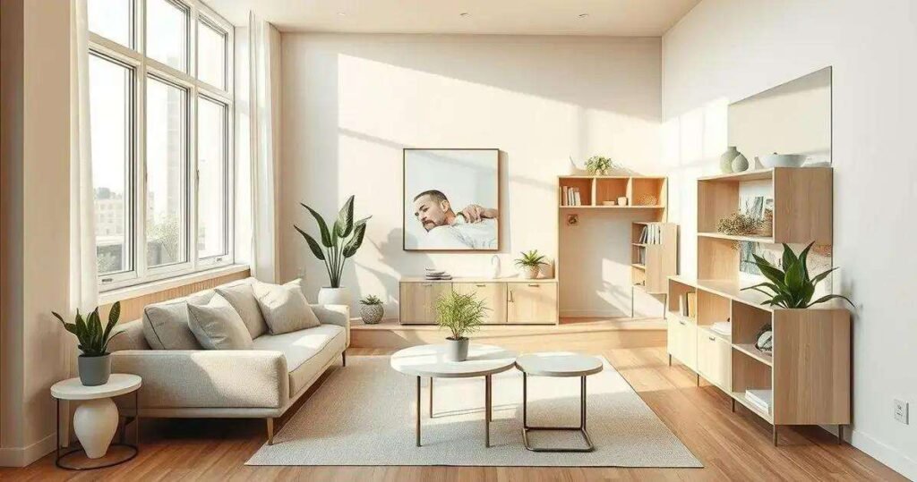 sala pequena decorada