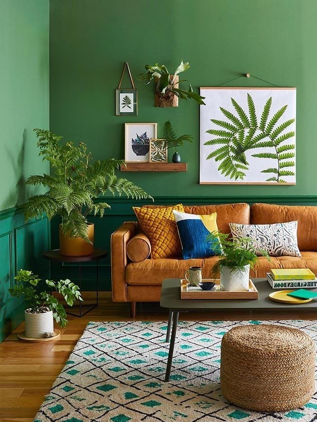 15 salas verdes para uma decoração ...