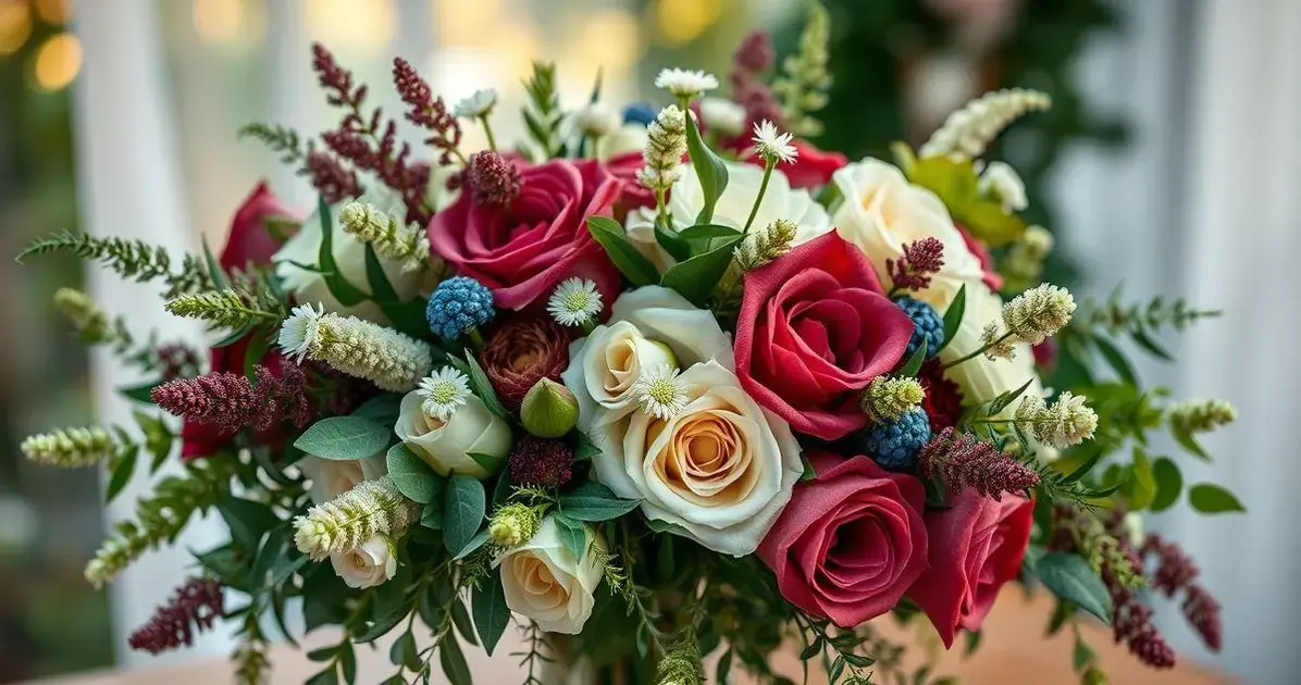 buquê de noiva com flores silvestres