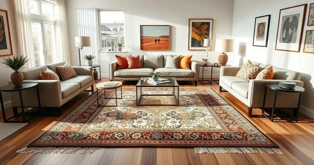 como escolher o tapete ideal para a sala