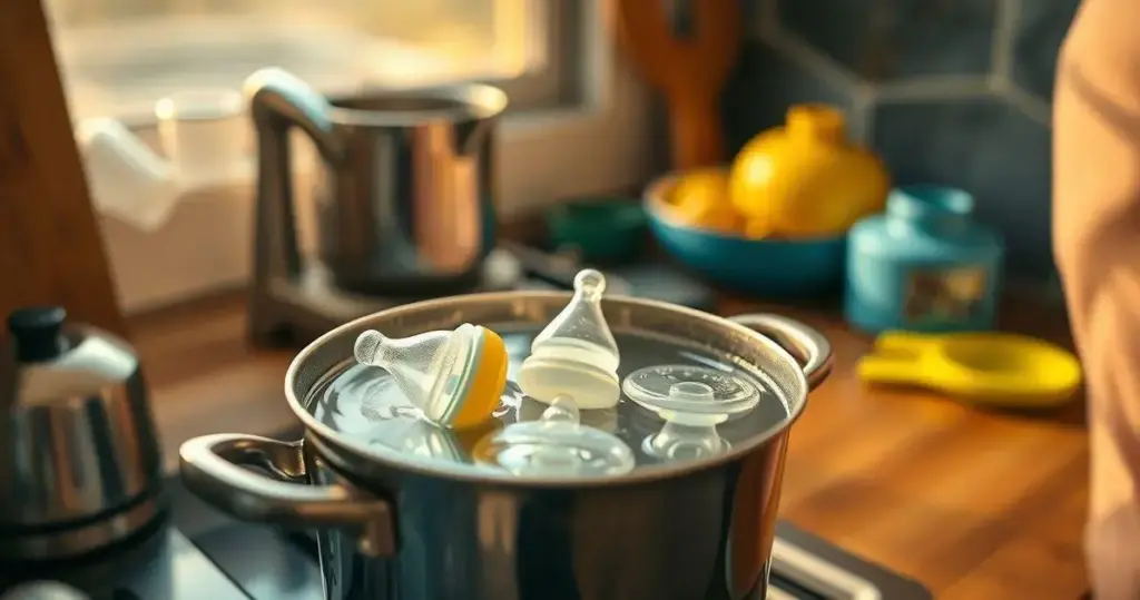 O Jeito Certo de Ferver Chupetas e Mamadeiras Para a Saúde do Bebê como ferver chupeta e mamadeira