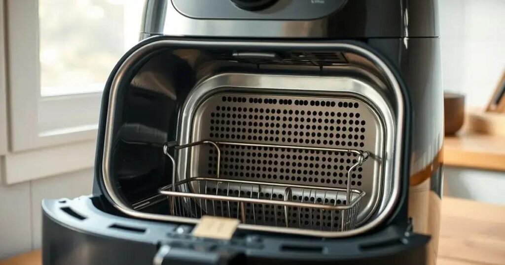 como limpar a airfryer por dentro