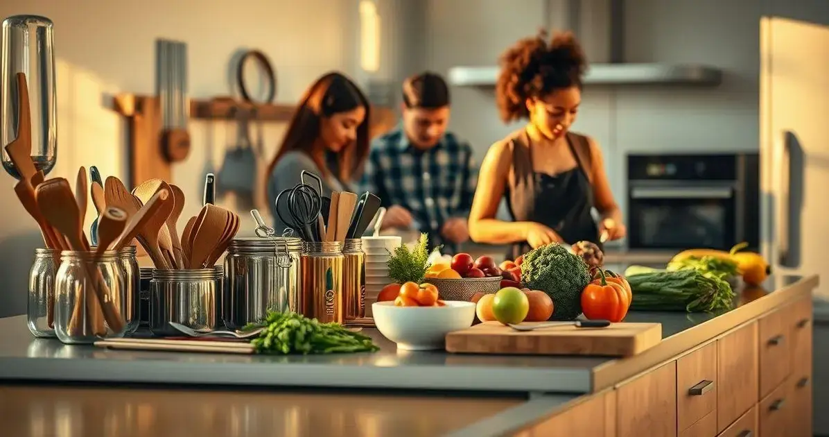como organizar a bancada da cozinha
