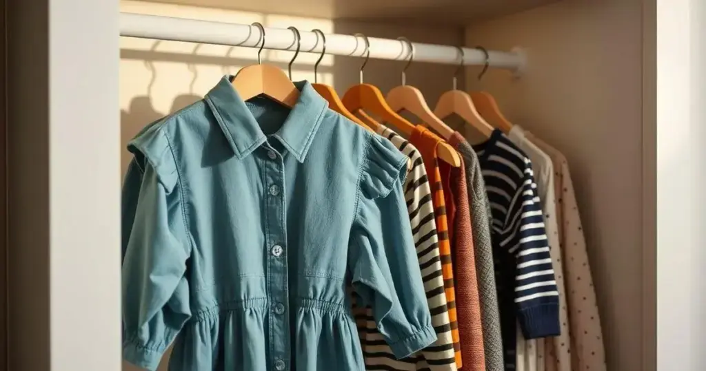 como organizar o guarda-roupa infantil