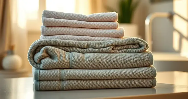 como organizar toalhas de banho