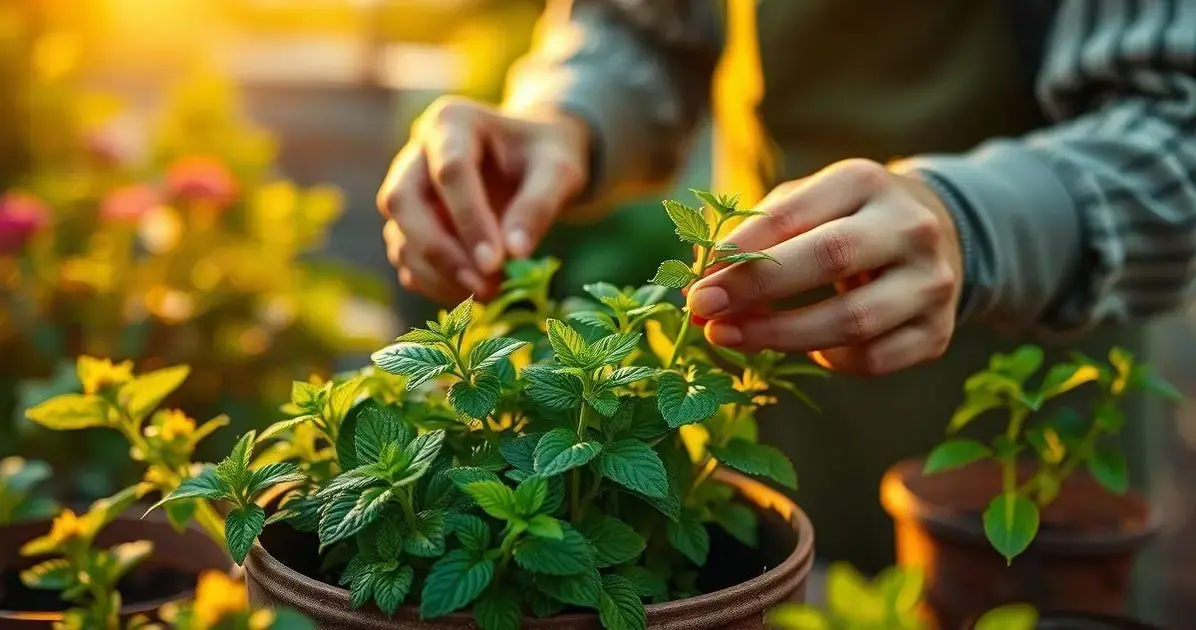 como plantar hortelã