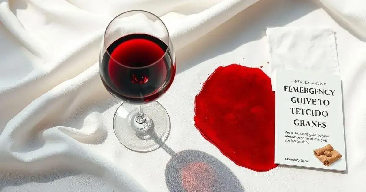 como tirar mancha de vinho tinto de tecido branco
