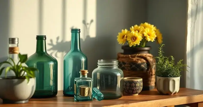 decoração com objetos reciclados