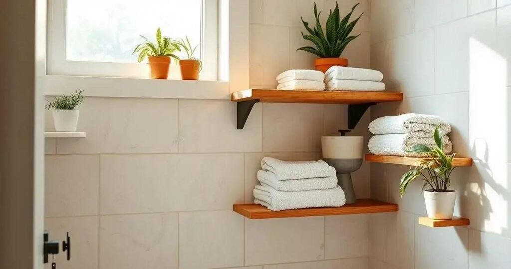 decoração de banheiro simples