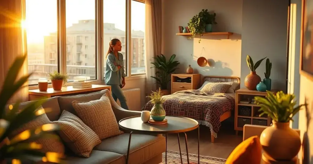 decoração de kitnet