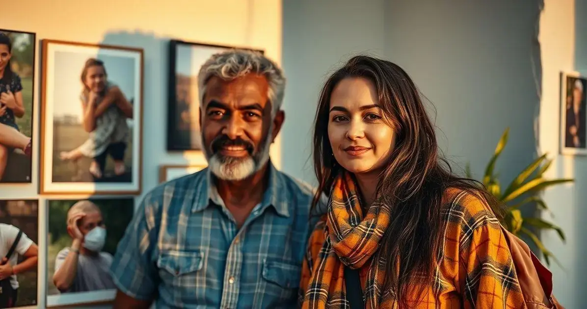 decoração de parede com fotos