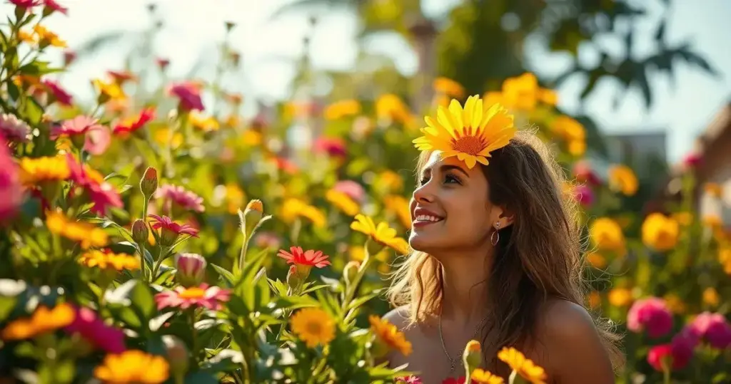flores de verão para sol pleno