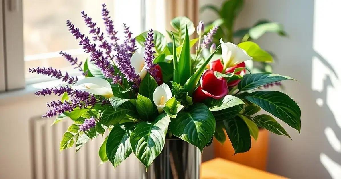 flores que purificam o ar