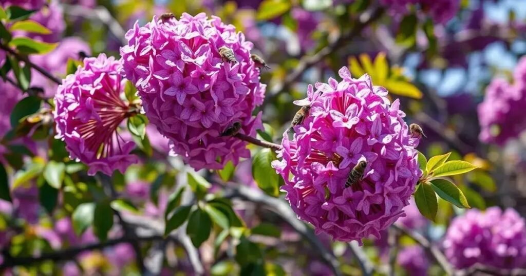 jacarandá e abelhas